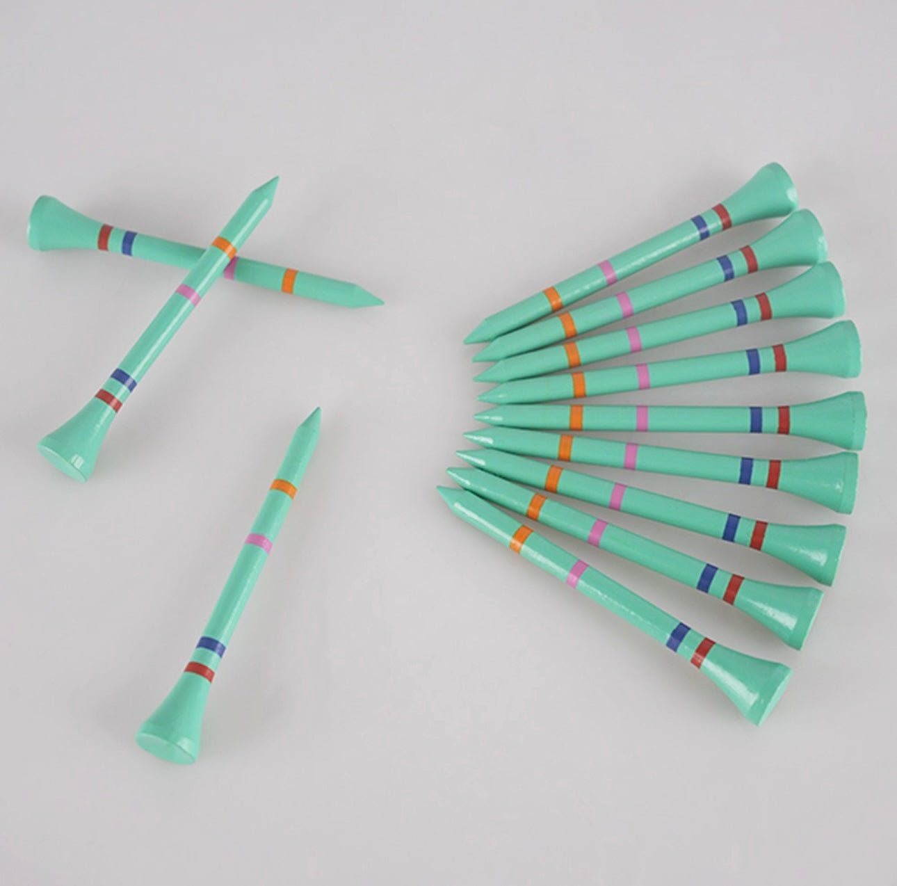 Not A Six Pack- Ice Tee- Not A Castle Tee-Premium 70mm Bamboo Golf Tee With Orange, Pink, Blue & Red Castle Height Indicators-250 Tees - Image 4