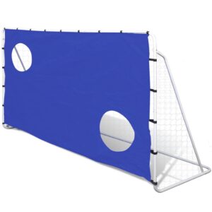 NNEVL Soccer Goal with Aiming Wall Steel 240 x 92 x 150 cm High-quality