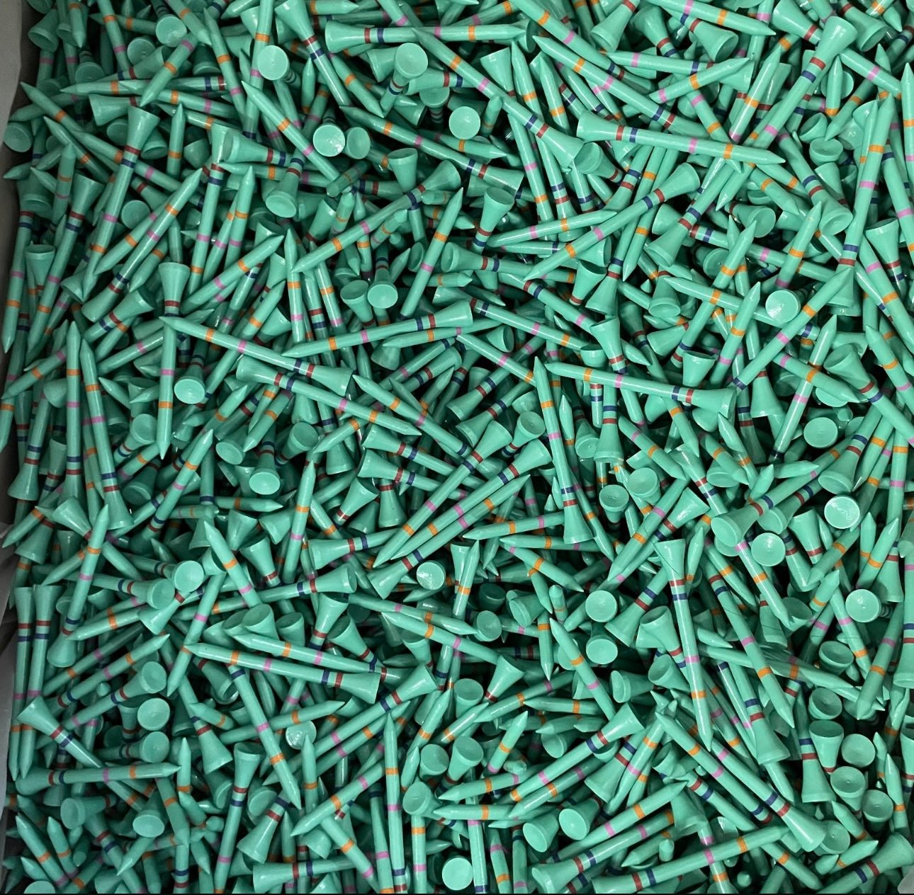 Not A Six Pack- Ice Tee- Not A Castle Tee-Premium 70mm Bamboo Golf Tee With Orange, Pink, Blue & Red Castle Height Indicators-250 Tees - Image 3