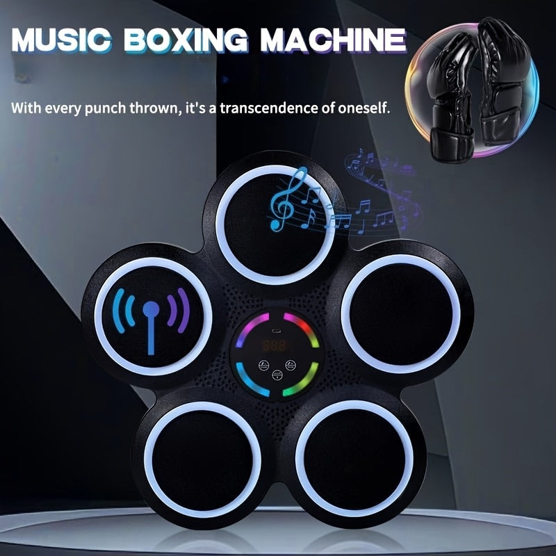 NNETM Smart Music Boxing Machine Wall-Mount with Gloves - Image 2