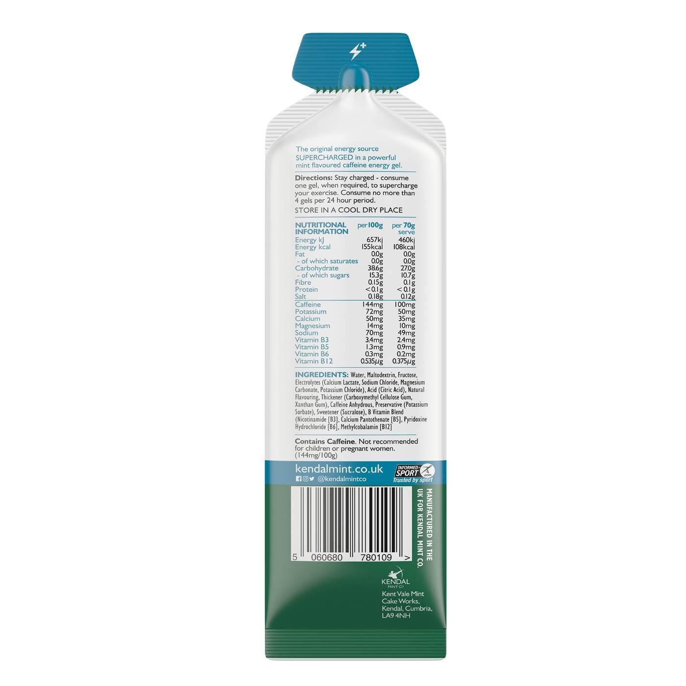 KMC NRG GEL+ Mint Flavour Caffeine Bundle L (48x70g Gels) - Image 5